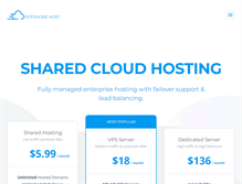 Tablet Screenshot of offshorehost.net